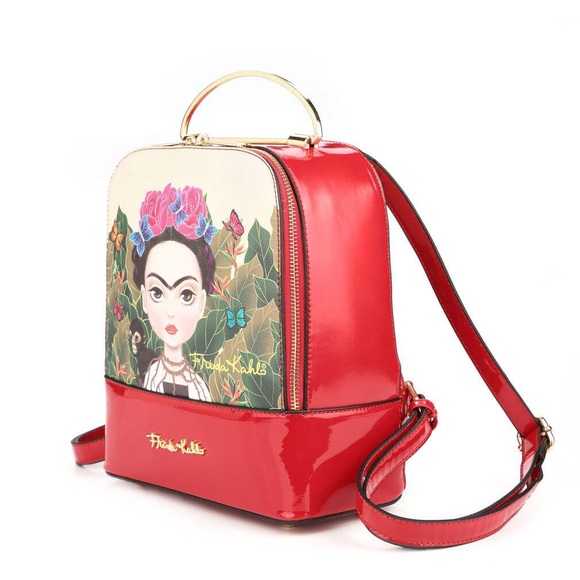 ❌SOLD❌Authentic Frida Cartoon Black Mini Backpack - Picture 4 of 8